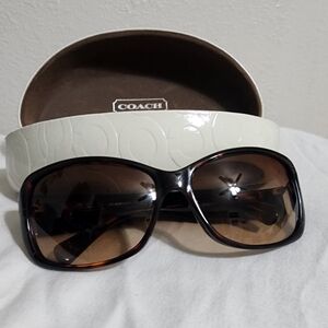 Coach Women's Brown Tortoise Sunglasses